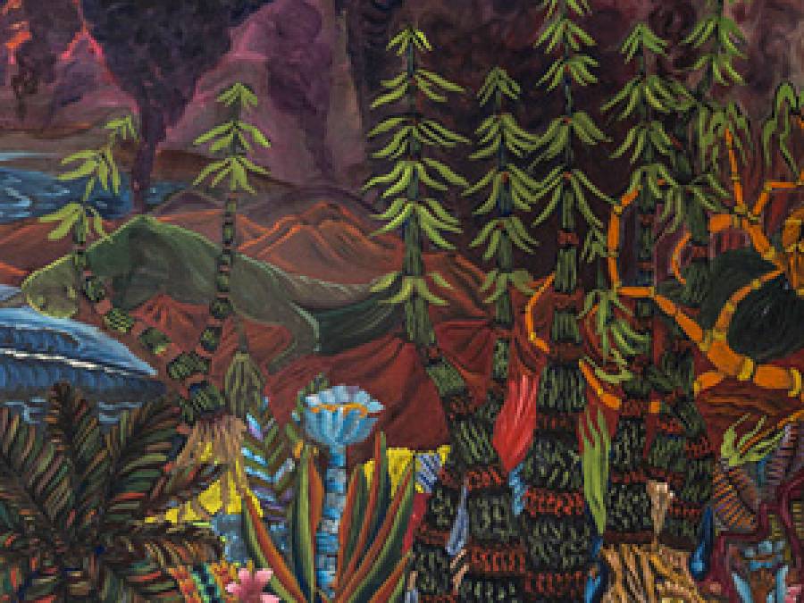 Carboniferous forest in primitive painting – a story about Ludwik Holesz
